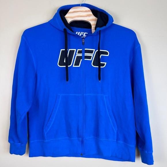 UFC men’s zippered hoodie Royal blue size large- x-large tall - Picture 10 of 10